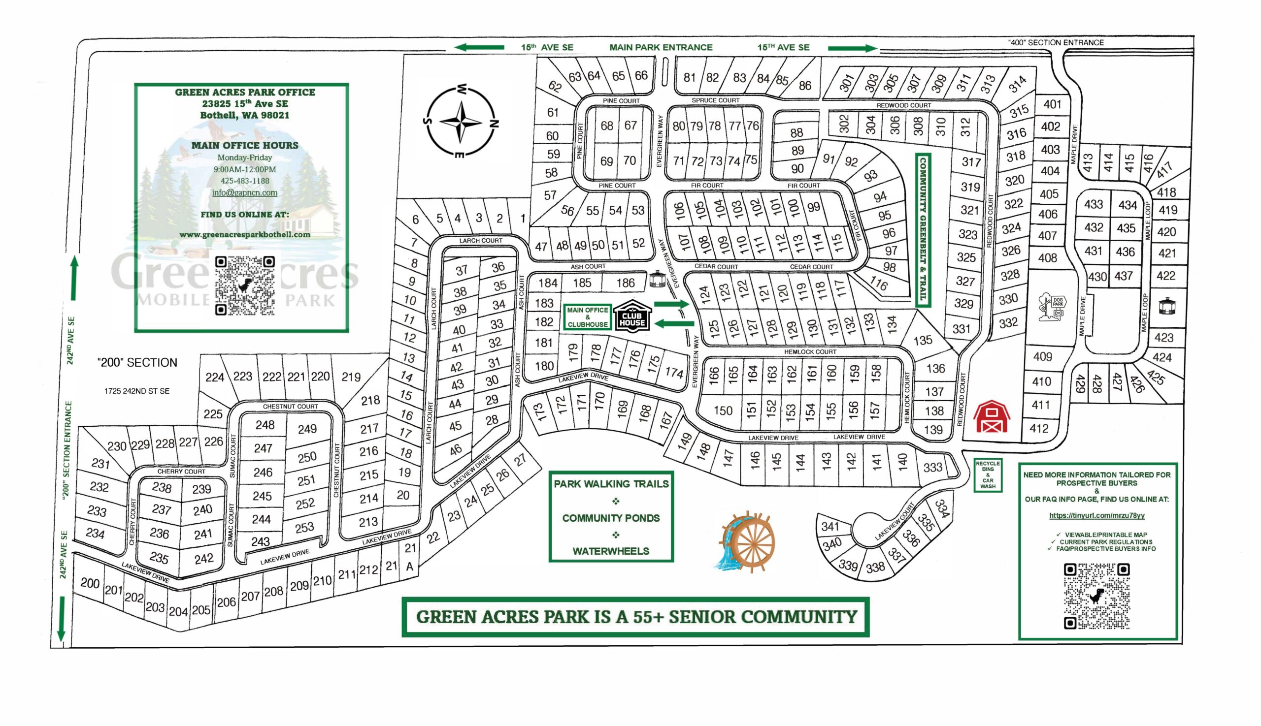 Green Acres Map – Available Units for Sale